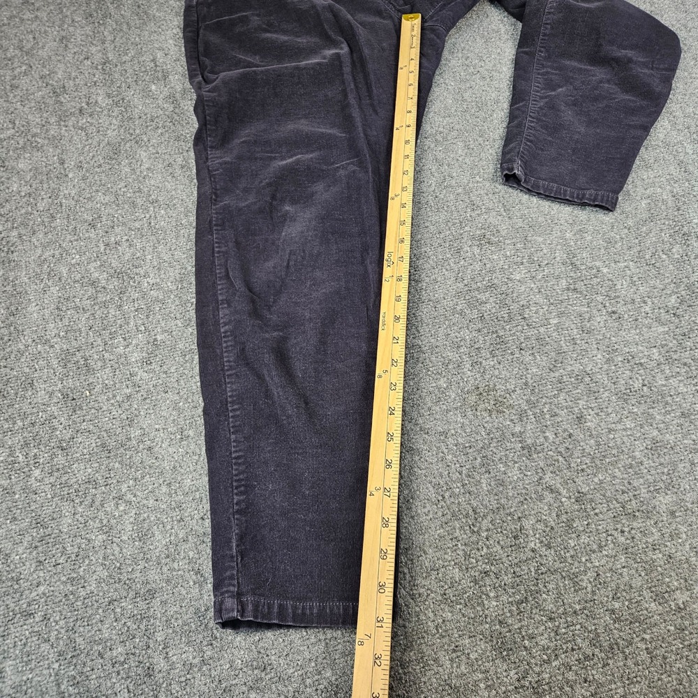 Orvis Womens Gray Corduroy Pants Size 16 Straight Leg Stretch Elastic Waist - Picture 3 of 13